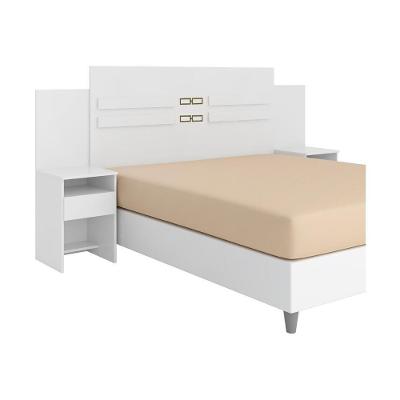 Cabeceira Casal 216cm Com 2 Mesas De Cabeceira Cr35184 Branco
