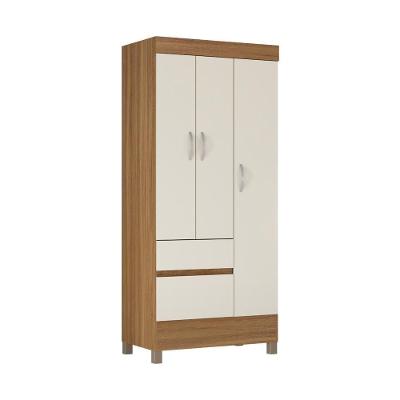 Guarda-roupas Solteiro 3 Portas Cr35186 Amêndola-off White