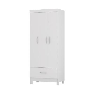 Guarda-roupas Solteiro 3 Portas 1 Gaveta Cr35185 Branco