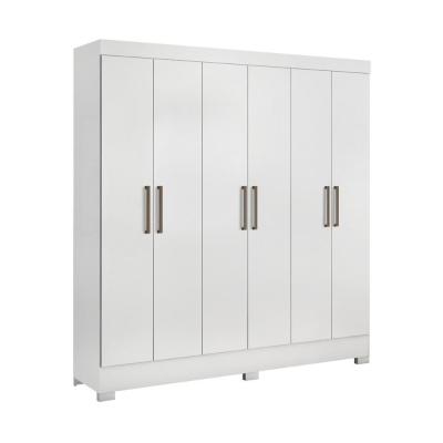 Guarda-roupas Casal 6 Portas 3 Gavetas Cr35194 Branco