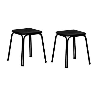 Kit 2 Banqueta de Cozinha 1748 2 Banquetas Preto - Carraro