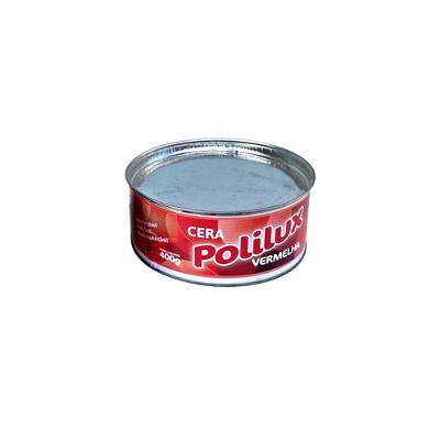 Cera Pastosa Polilux Para Móveis Madeira Lata Vermelha 400G