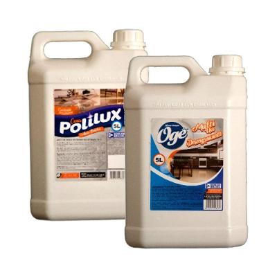 Kit Cera Polilux Emulsionada E Multiuso Ogê Desengraxante 5l