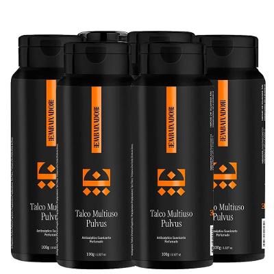 Kit 06 Talco Multiuso Pulvus Embaixador 100G