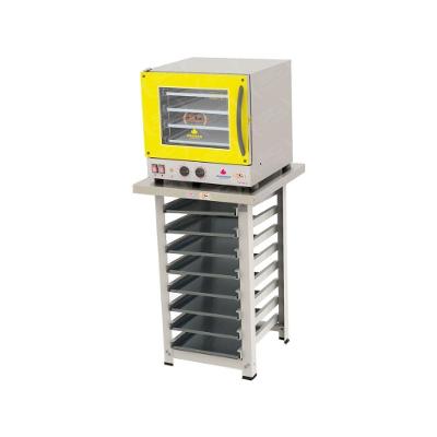 Kit - Forno Turbo Prp-004 220v Amarelo + Bancada Mes-004 + 8 Assadeiras - Progás 220v