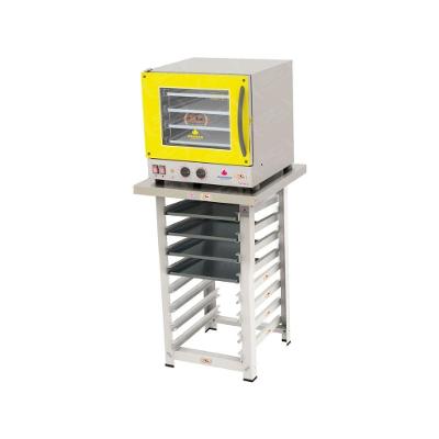 Kit - Forno Turbo Prp-004 220v Amarelo + Bancada Mes-004 + 4 Assadeiras - Progás 220v