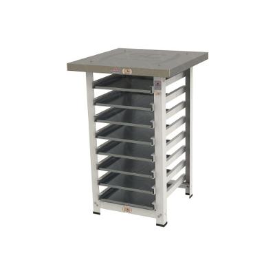 Kit - Mesa Apoio Mes-004 Bancada Capacidade 8 Níveis + 8 Assadeiras 35x35 - Progás