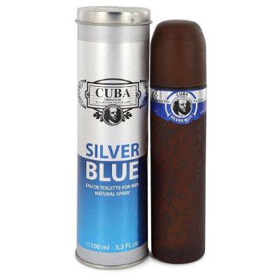 Perfume Masculino Cuba Silver Blue Fragluxe 100ml