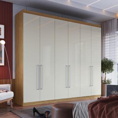 Guarda Roupa Casal 6Pts 6GVTs Rp5660 Naturalle Cristalo