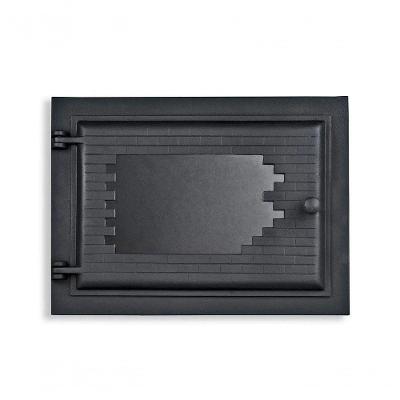 Porta Forno Ferro Fundido Com Vidro Libaneza 31,5X46Cm