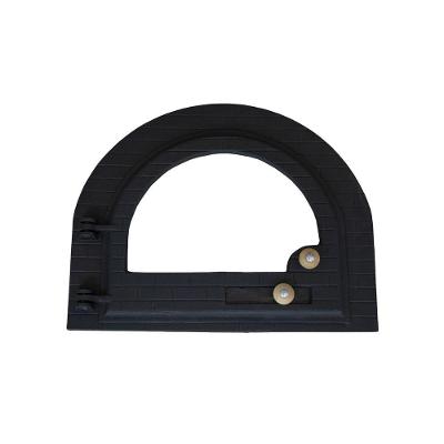Porta Forno Fogão A Lenha Pizza Ferro E Vidro Igloo 52x42cm