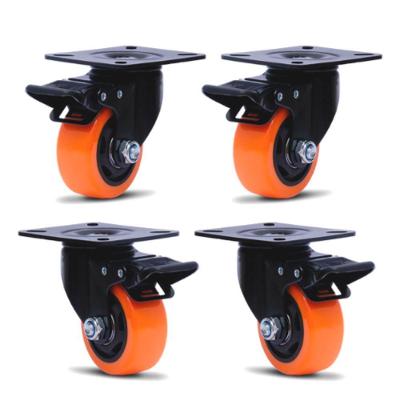 4 Rodizio Para Móveis 41Mm Com Freio Rol. Glpbf.1.5/8.Bpa.E