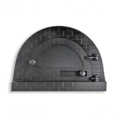 Porta Forno Ferro Igloo Vidro Soleira Libaneza 24,5X38,5Cm.
