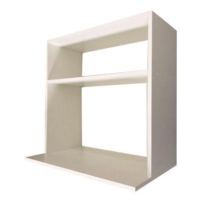 Suporte Microondas Com Nicho Branco Em Mdf