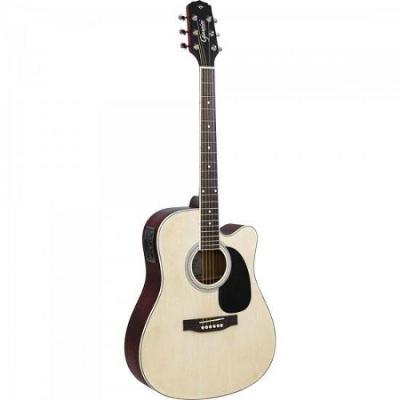 Violao Eletroacustico Aco Gdc-1 Ceq Natural Satin Giannini
