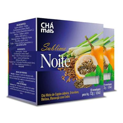 Kit 2 Chá Sublime Noite Clinicmais 10 Sachês 12G