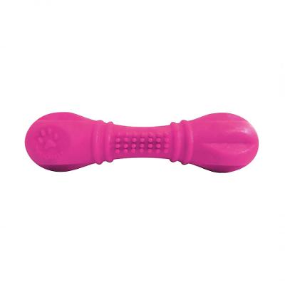 Osso Especial Brinquedo Borracha Pet N º 1 Tam P Rosa