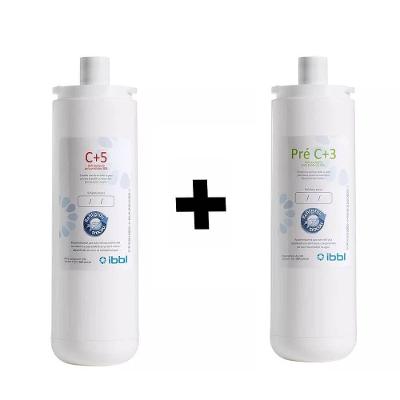 Kit Refil Filtro Ibbl C+5 + Refil Filtro C+3 Original Ibbl