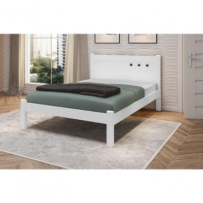 Cama Casal Paola Ii Branco - Framar Móveis