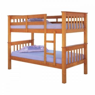 Cama Beliche Solteiro Esmeralda 088 Mel Pederpinus Mel