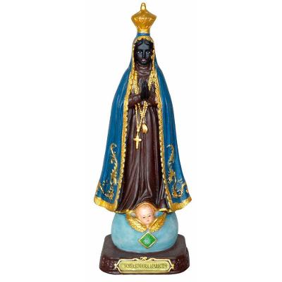 Santa Imagem Nossa Senhora Aparecida Resina 20,5cm