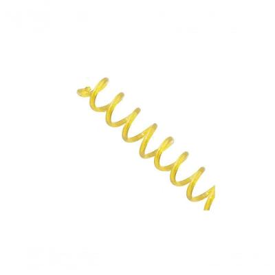 Espiral Para Encadernação Amarelo Transparente 14Mm 85 Folhas 100 Und