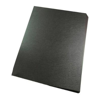 Capa Encadernação Ofício Preta PP Couro 0,30mm 100 Unidades