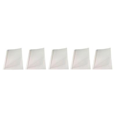 Kit 5 Capas Encadernação Térmica Até 30 Folhas A4 Branca