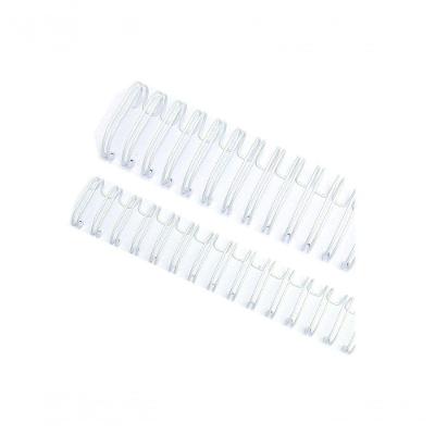 Wire-o Garra Duplo Anel 1" Para 200 Fls A4 2x1 Branco 50 Und