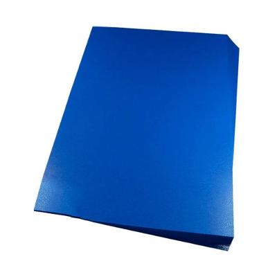 Capa para Encadernação A4 Azul PP Couro 0,30mm 100 Unidades