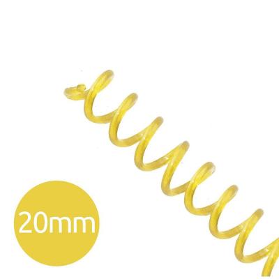 Espiral P/ Encadernação Transparente 20Mm 120 Folhas 70 Und