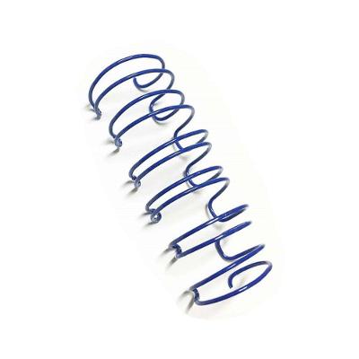 Wire-o 1/4´´ para 20 Folhas Carta 3x1 Azul 100 Unidades