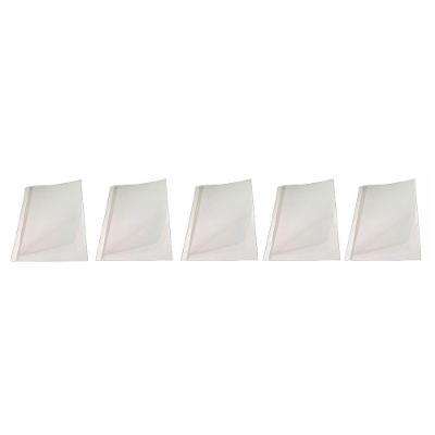 Kit 5 Capas Encadernação Térmica Até 300 Folhas A4 Branca