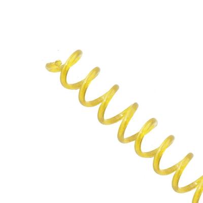 Espirais Para Encadernação Espiral Colorido 17Mm 100 Folhas Cores Amarelo Transp.