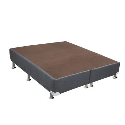 Cama Box Base King Universal Suede Gray (186x198x30) - Ortobom