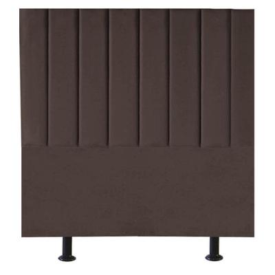 Cabeceira Cama Box Solteiro 100 Cm Sophia Carla Suede Cor:marrom