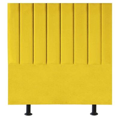 Cabeceira Cama Box Solteiro 100 Cm Sophia Carla Suede Cor:amarelo