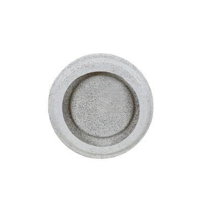 Prato Vaso Loft 23 X 3 Cm Cor 52 - Branco Artstone