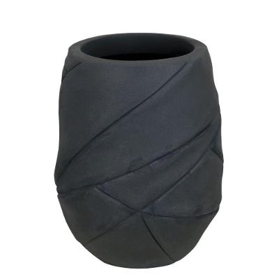 Vaso Kaiowá 28 X 56 Cm Cor 18 - Antique Preto