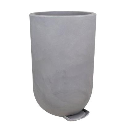 Vaso Decô Alto 50 X 80 Cm Cor 19 - Antique Cimento