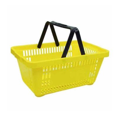 Cesto De Supermercado Amarelo Ms13 Fundo Vazado - Mercoplasa