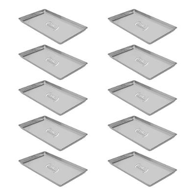 Kit - 10 Formas Assadeiras Estampada Alumínio Biscoito 60 X 40 X 2 - Imeca