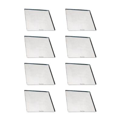 Kit - 8 Assadeiras Estampada Lisa Em Alumínio 35x35x1 Para Fornos Prp-004 / Fcsb4e / Fcv-35 - Imeca