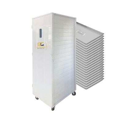 Kit - Armário Crescimento 20 Níveis 60x40 Ac20 + 20 Assadeiras Forma Alumínio - Imeca