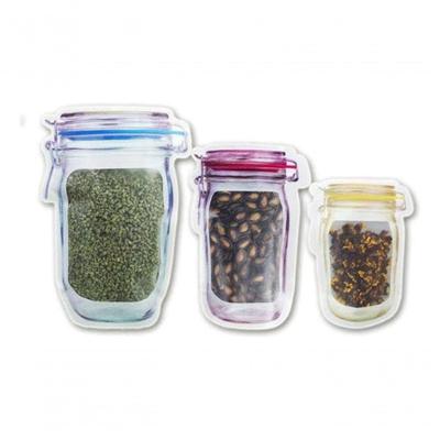 Kit 3 Saco Bolsa Frasco Ziplock Para Alimento/ Artigos