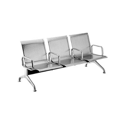 Longarina Em Aço Inox - 3 Lugares