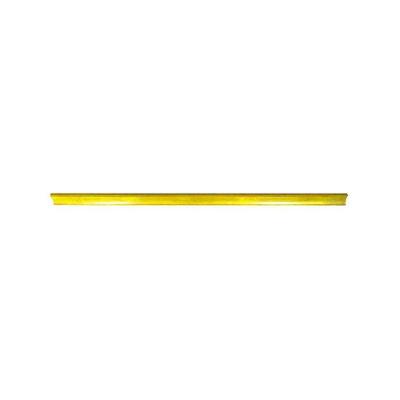 Porta Etiqueta Simples Amarelo 90cm Com Acrílico New Plus/plus - Sa Gôndolas