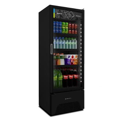 Visa Cooler Refrigerador Expositor De Bebidas Vertical 2 A 8ºc 370l Vb40ah 127v All Black 127v