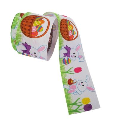 Fita Poliéster Com Coelhinhos Coloridos Comp 9.14m