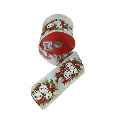 Fita Decorativa Bege Com Estampa De Bolas